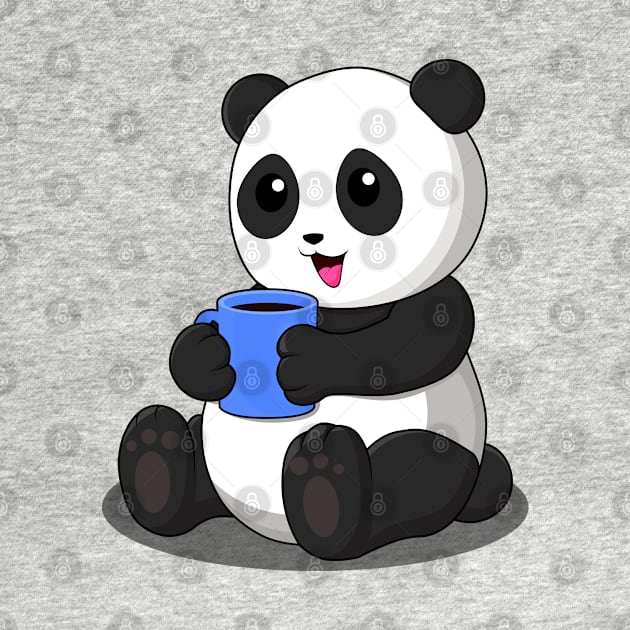 MORE THAN COFFEE, PANDA by canzyartstudio